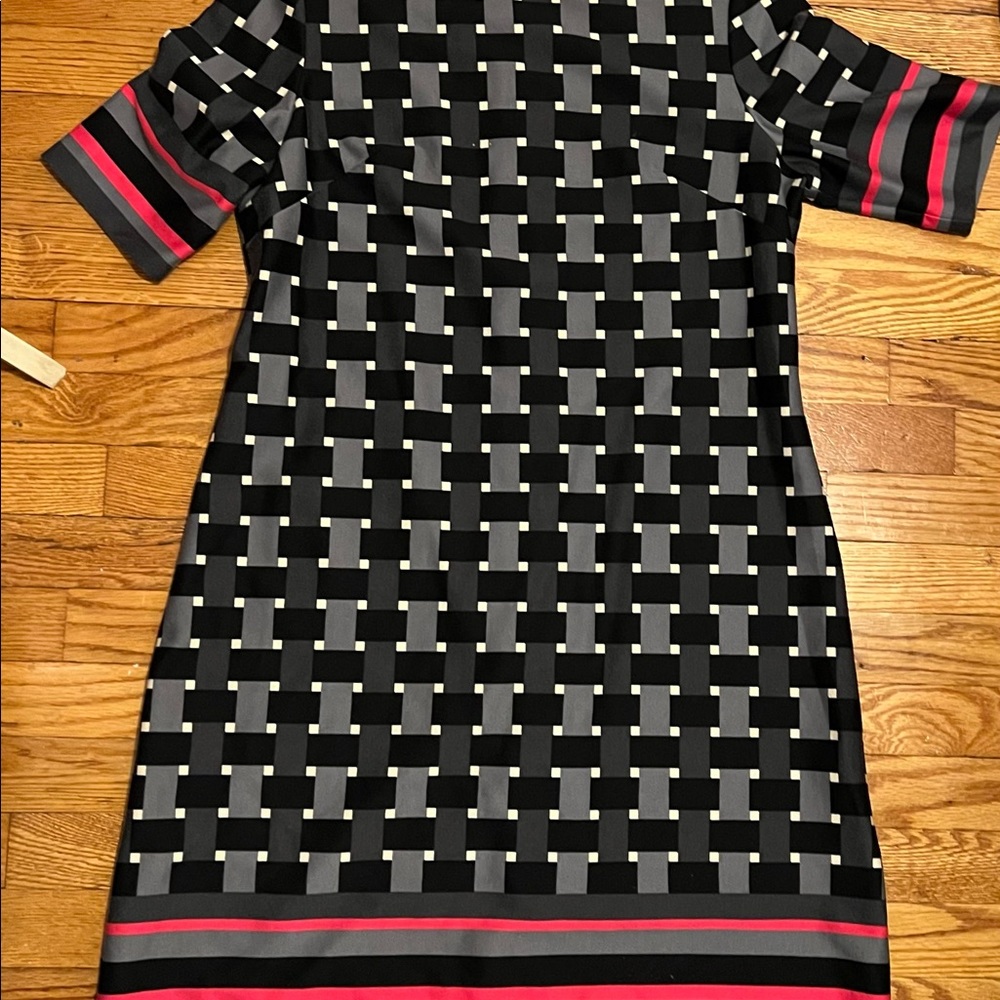 Eliza J Pink and Black Shift Dress Women’s Size 14